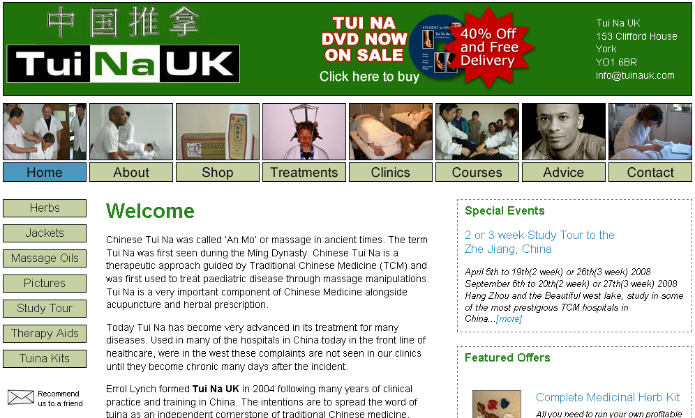 Tuina UK Screenshot